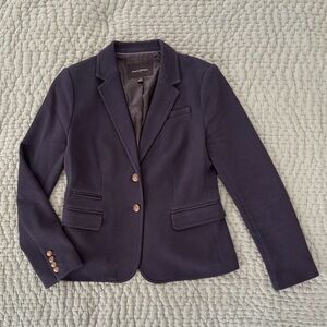 Banana Republic Dark Blazer with Brass Accents